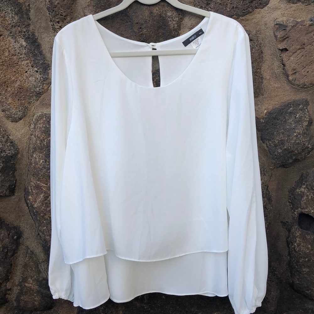 ING White long sleeve top